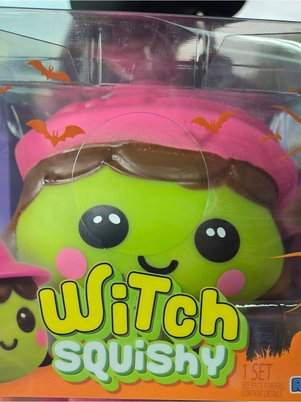 RMS Witch Squishy Soft Toy - Pink Hat Green Face